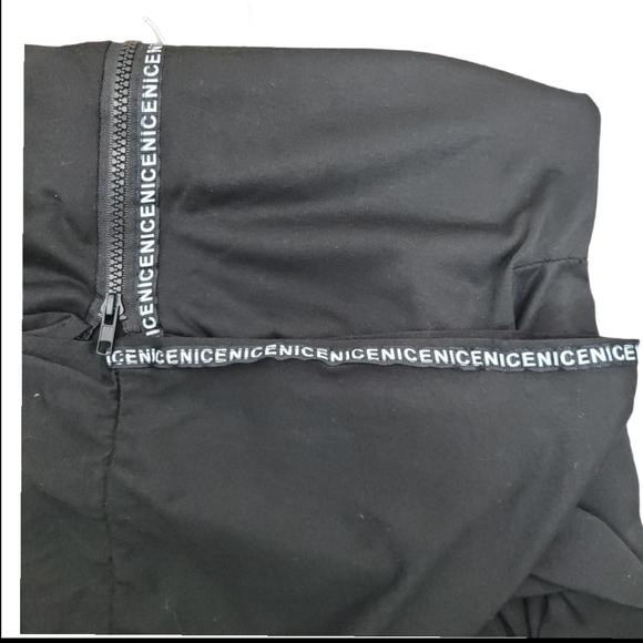 UNKNOWN BRAND Hoodie Black Zip Up Fitted - Picture 6 of 8
